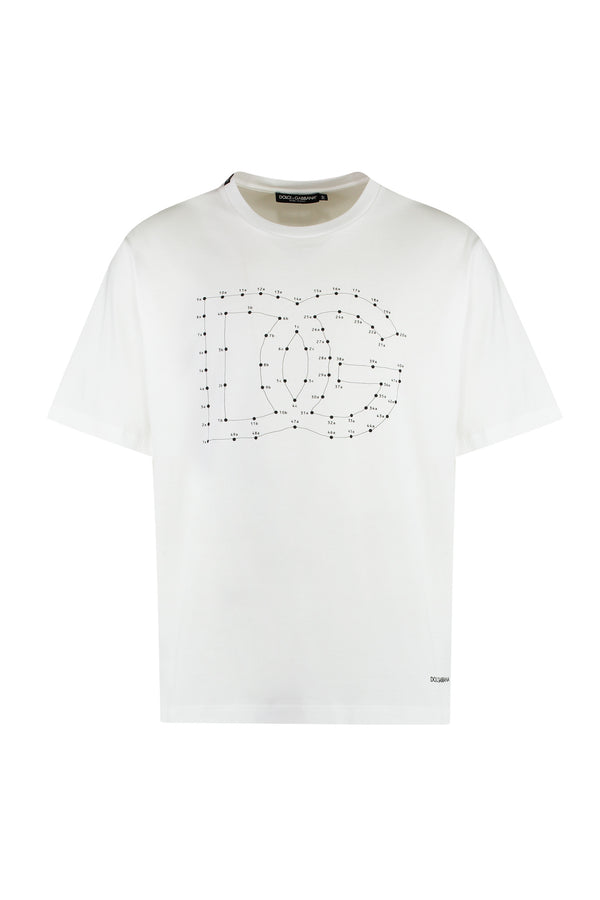 Cotton Crew-Neck T-Shirt White T-shirts