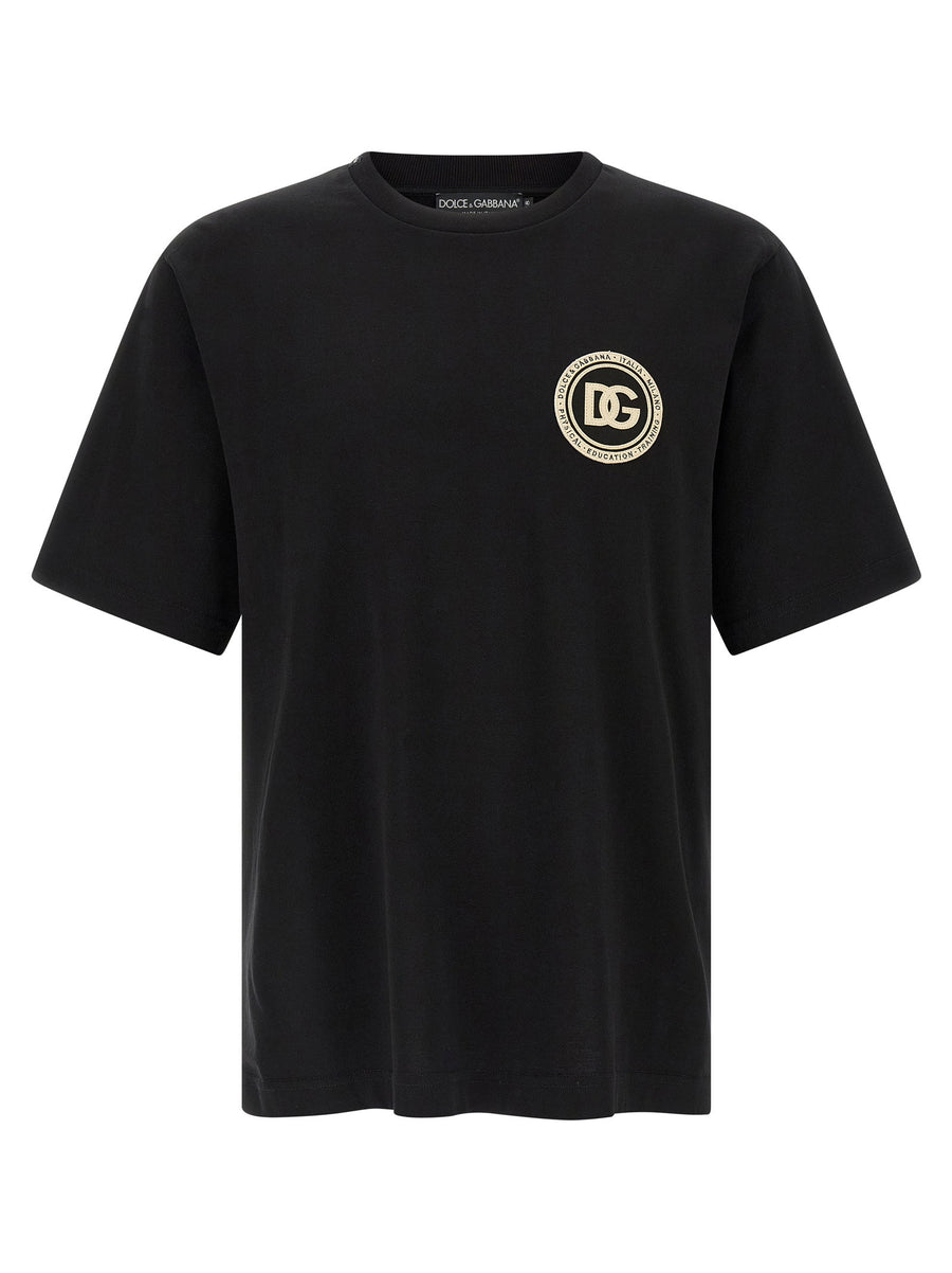 Dolce & Gabbana Logo Patch T-Shirt — Black