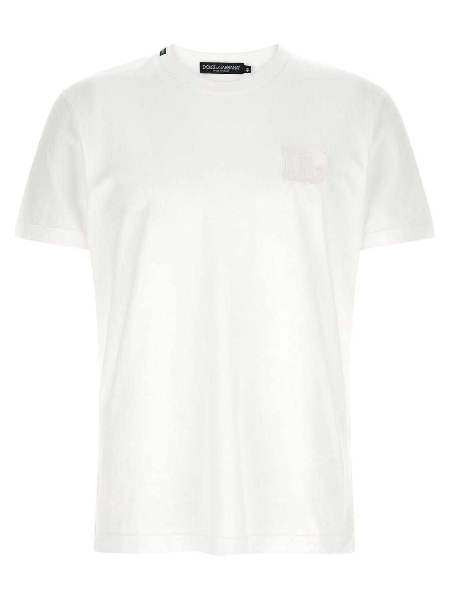 Dolce & Gabbana DG Patch Cotton Jersey T-shirt — White