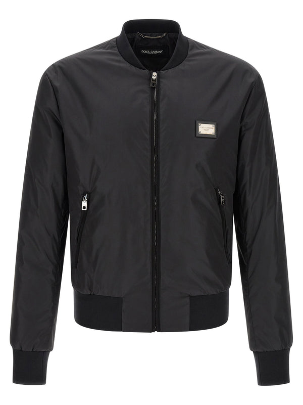 Dolce & Gabbana bomber jacket in black