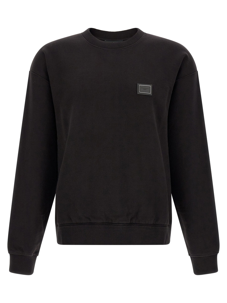 Dolce & Gabbana Logo-Plaque Sweatshirt — Black