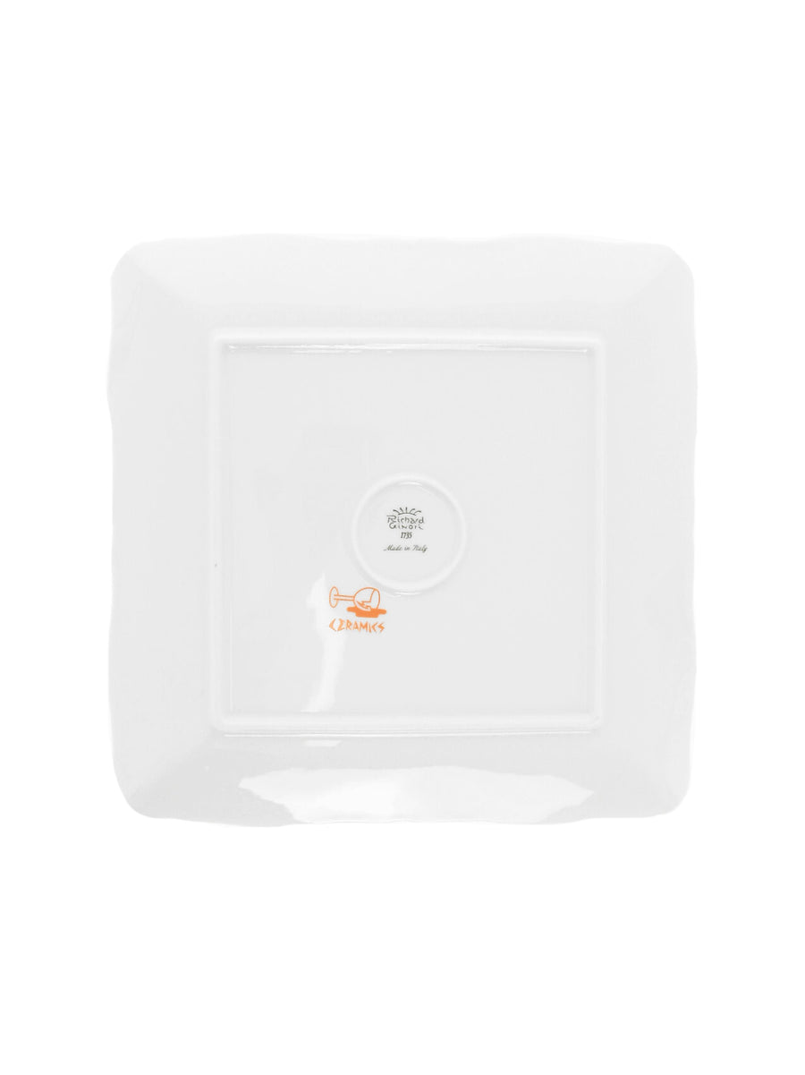 Off-White Porcelain decorative tray in white