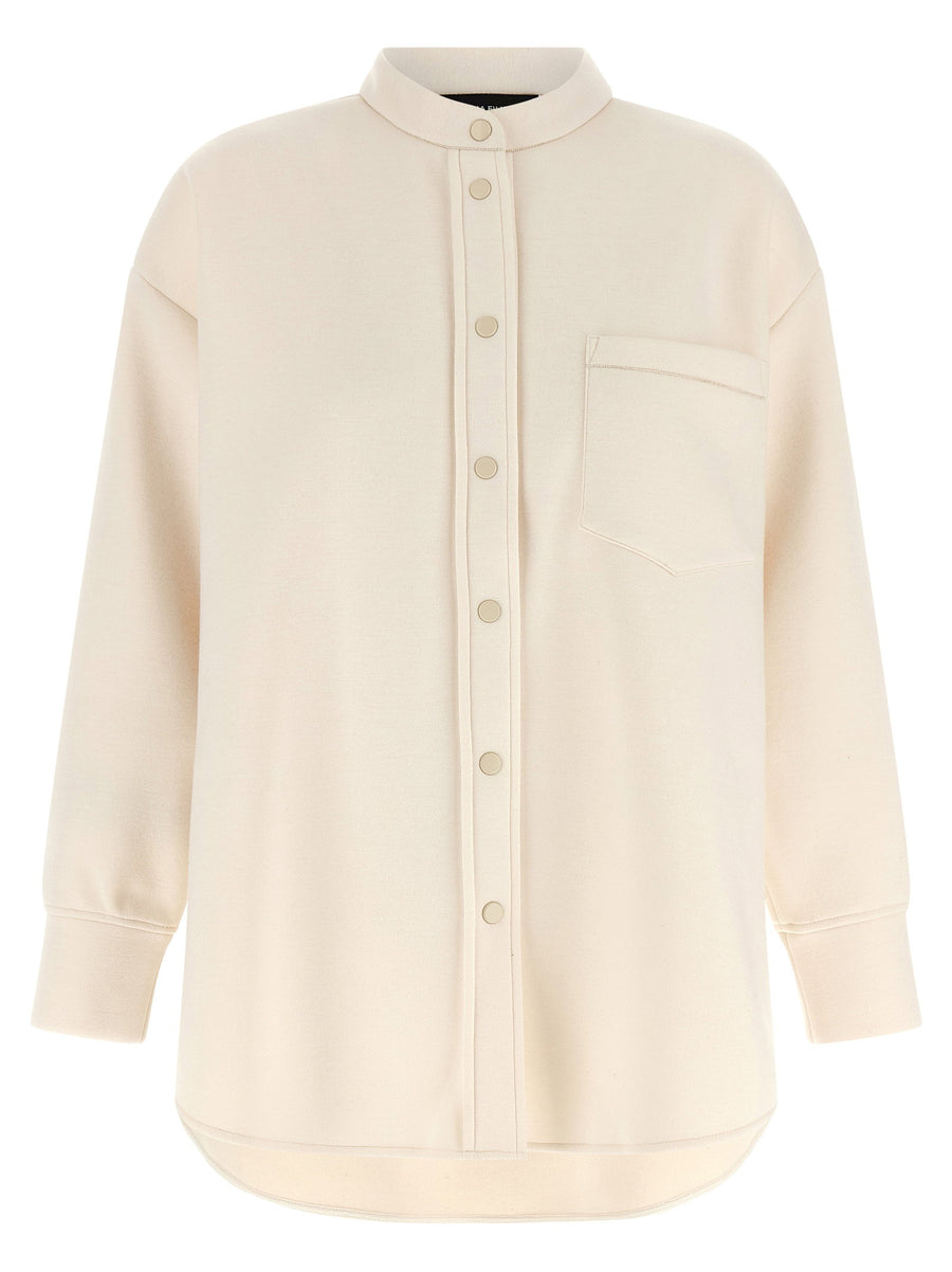 Fabiana Filippi Scuba Cashmere Shirt — Cream