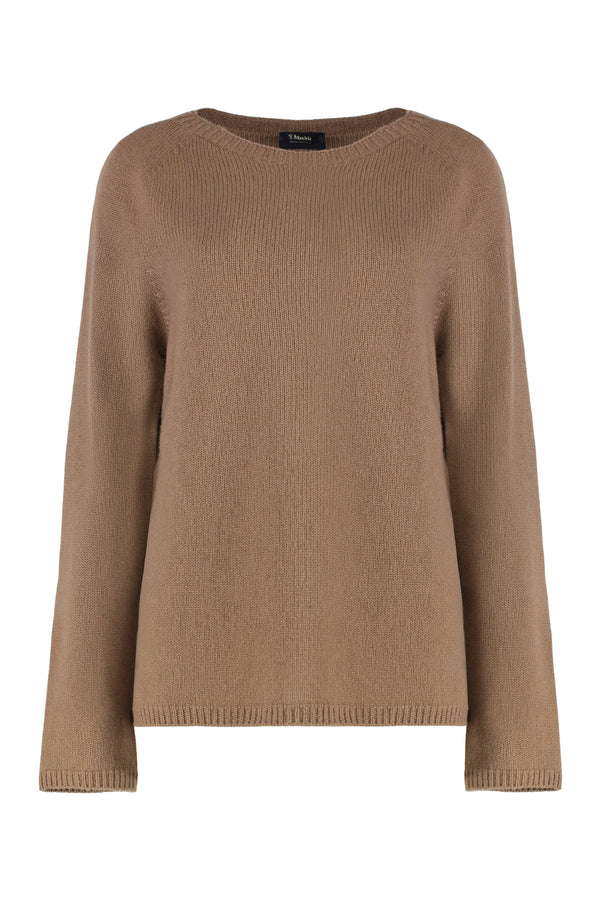 Crew Neck Sweater Wool And Cashmere Camel