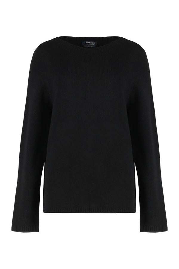 Crew Neck Sweater Wool And Cashmere Black