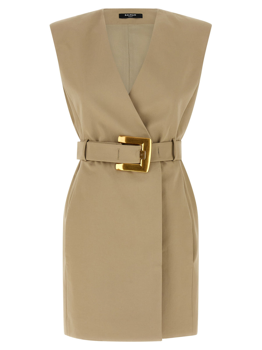 Balmain Dress — Beige