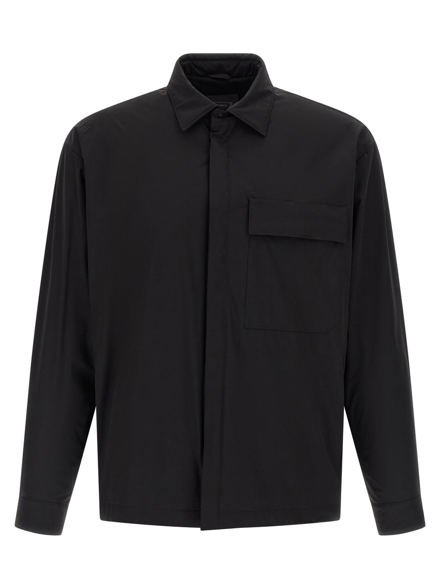 Herno Technical Windproof Overshirt — Black