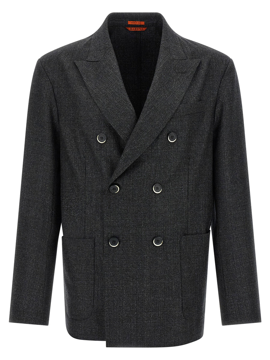 Barena Doria Blazer — Charcoal