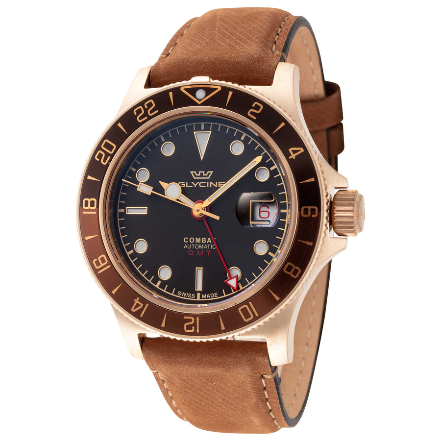 Glycine Mens Combat Sub Sport Bronze 42mm Automatic Watch Gl0316 One Color Watches