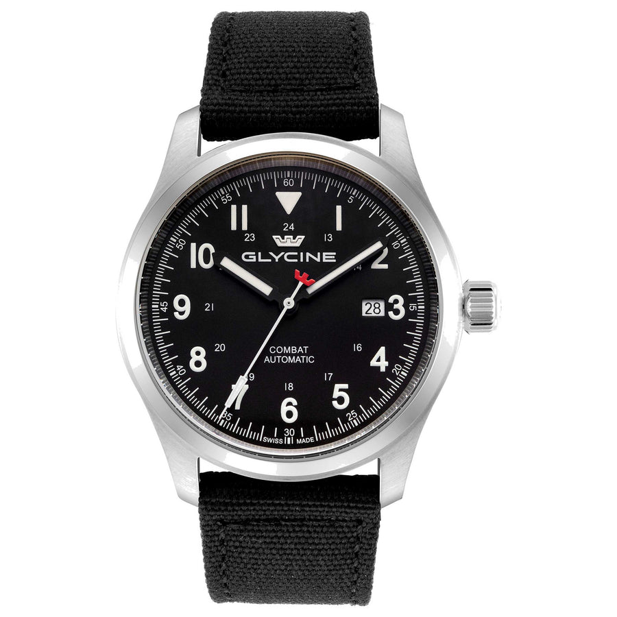 Glycine Mens Combat Field 40mm Automatic Fiber Watch Gl0574 One Color Watches
