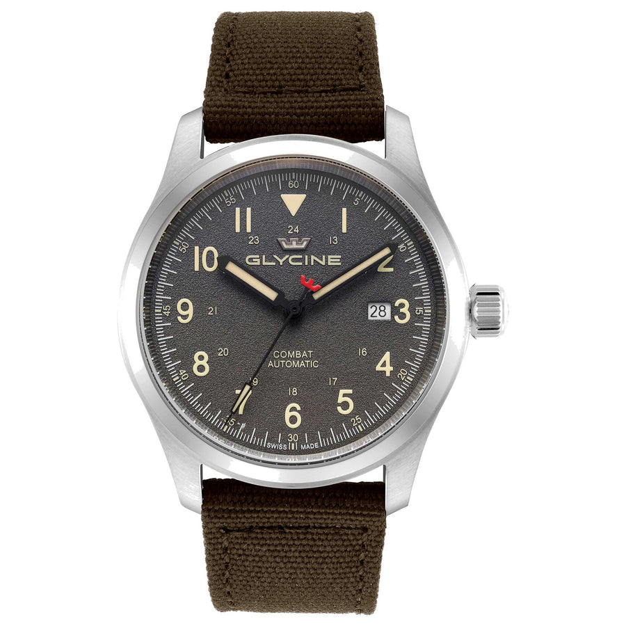 Glycine Mens Combat Field 40mm Automatic Fiber Watch Gl0577 One Color Watches