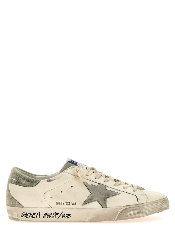 حذاء سنيكرز Golden Goose سوبرستار - كريمي