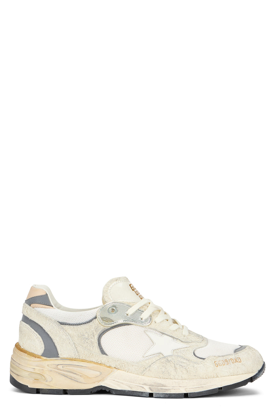 Sneakers Running Dad Suede And Mesh Cream Calfskin Trainers