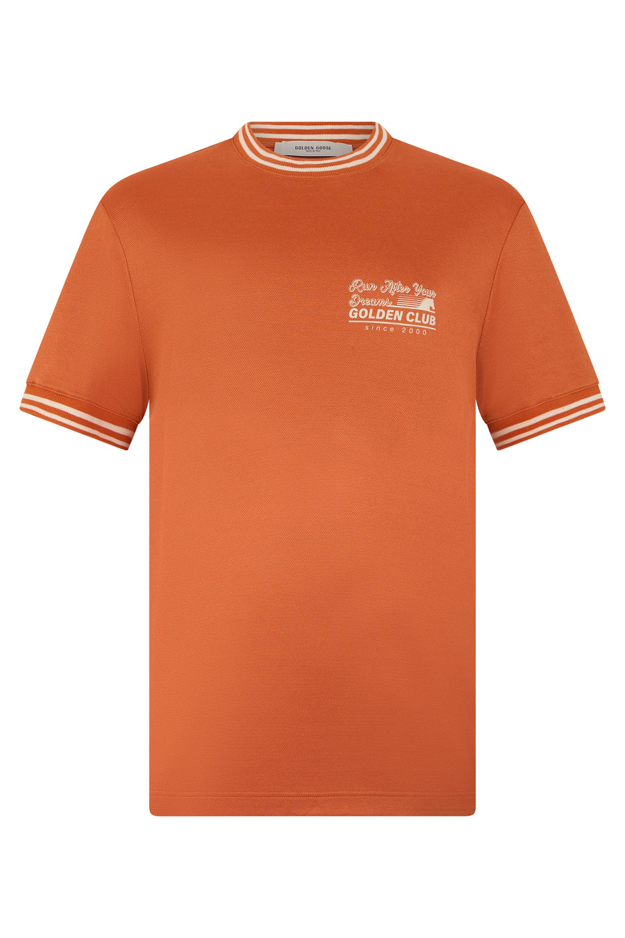 T-Shirt Piqué Orange Viscose T-shirts