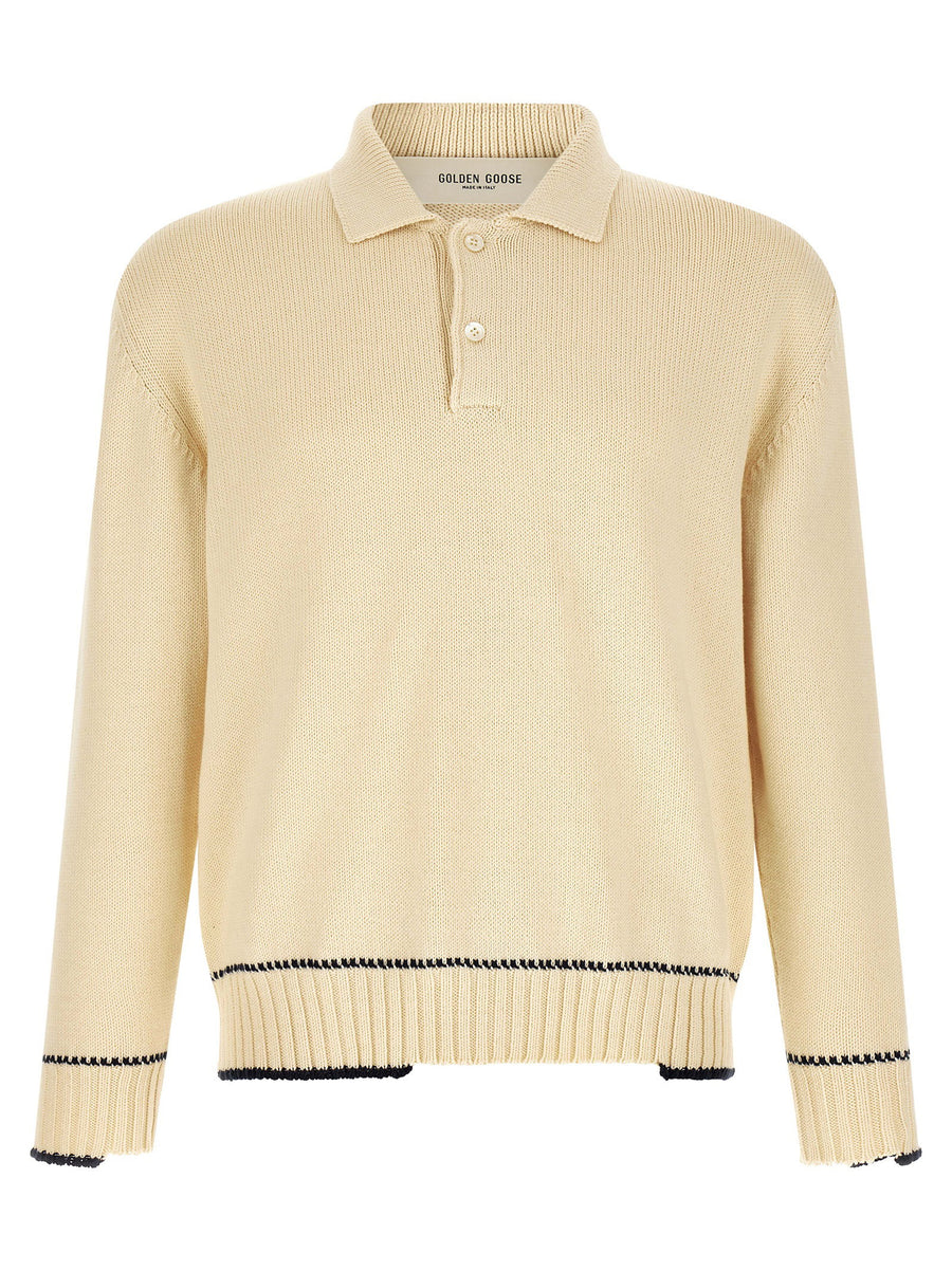Golden Goose Rindley Polo — Cream