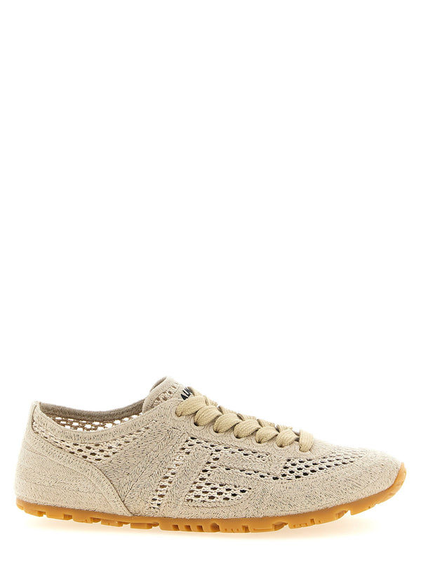 حذاء رياضي ريسر — بيج Balmain