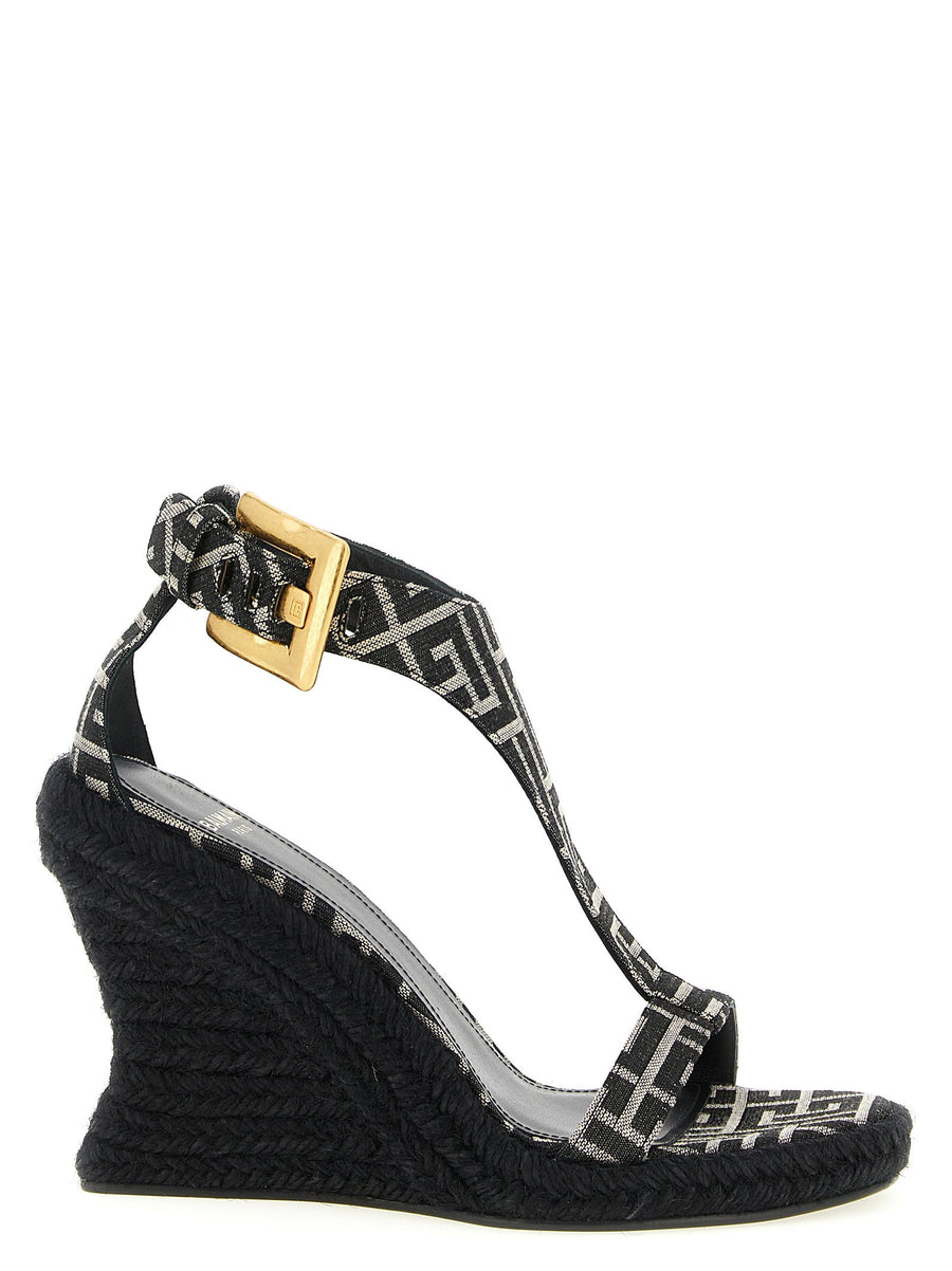 Balmain Anthem Espadrille — Black