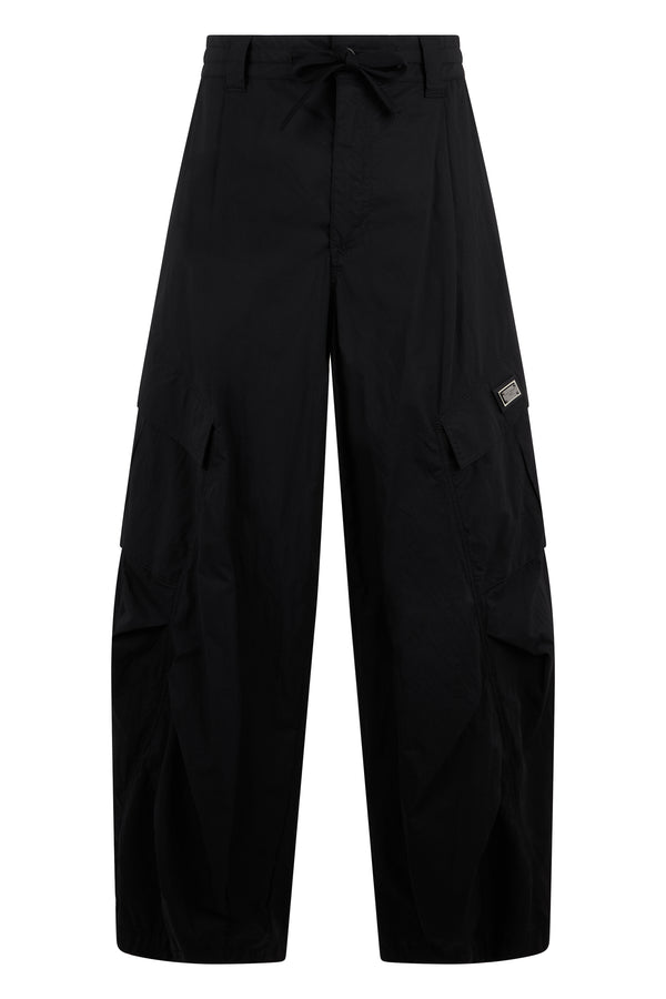 Cargo Trousers Cotton Black