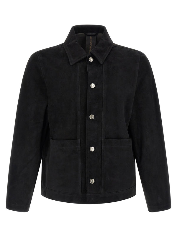 Giorgio Brato Suede Jacket — Black