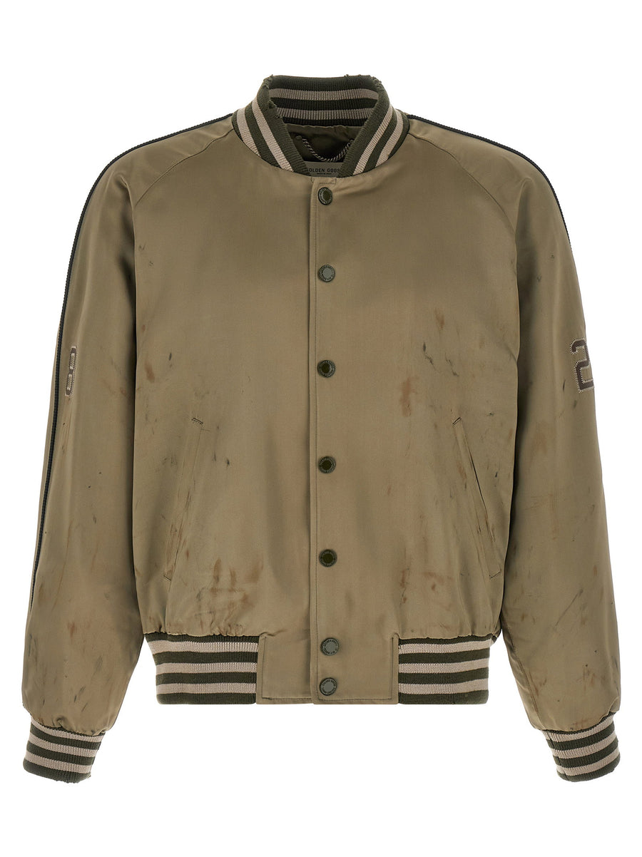 Golden Goose Bomber Jacket — Khaki