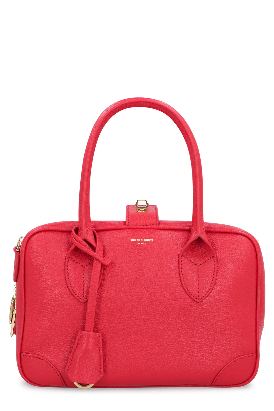 Leather Handbag Vita Lipstick Red Goatskin Handbags