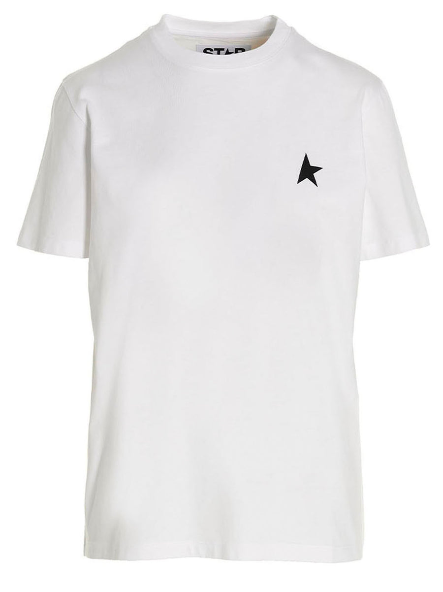 Golden Goose Star-Embroidered T-Shirt — White