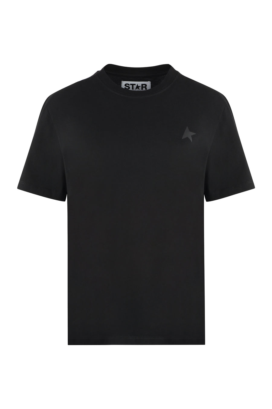Cotton Crew-Neck T-Shirt Black T-shirts & Jerseys