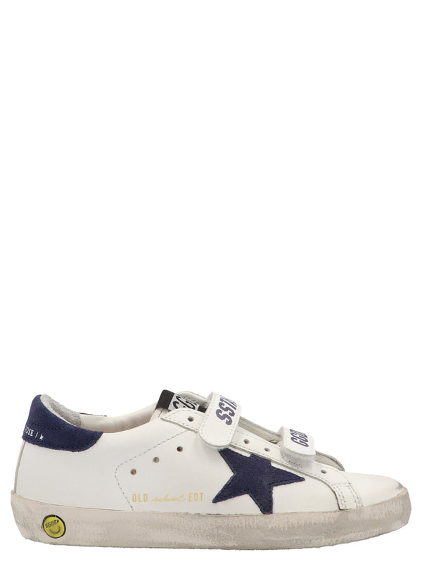 Golden Goose Leather with suede star detail sneaker in white
