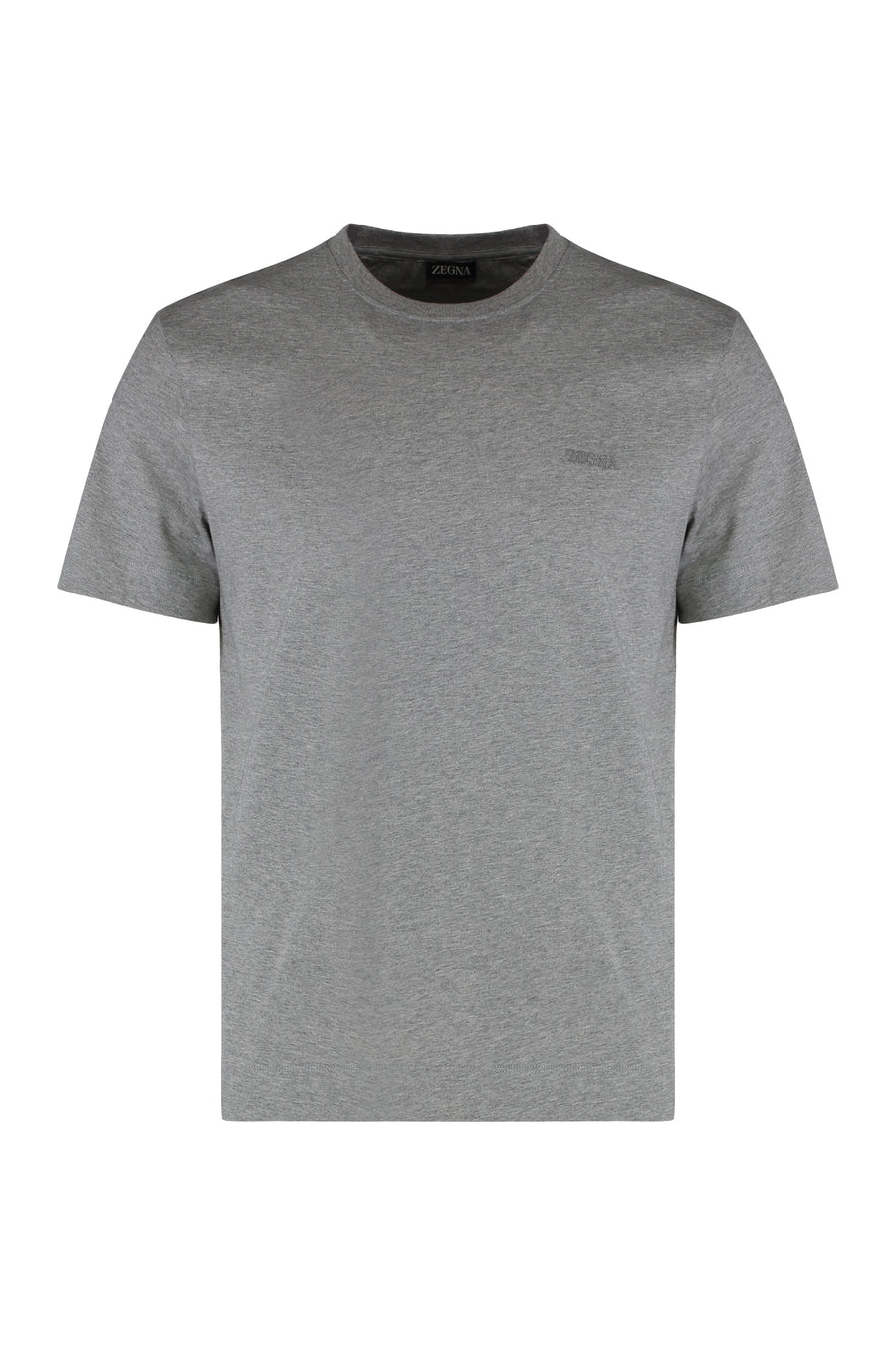Round Neck Cotton T-Shirt Grey T-shirts