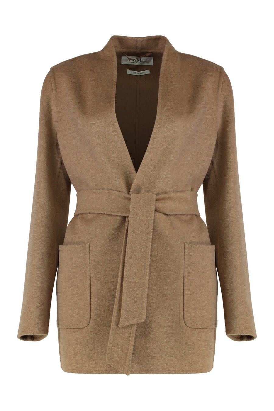 Draped Jacket Camel Beige