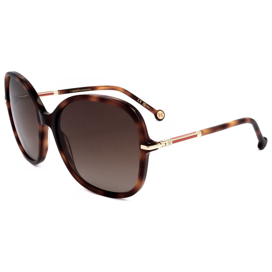 Preloved - Carolina Herrera Womens 58 Mm Havana Sunglasses Her0269-S-086-58 One Color