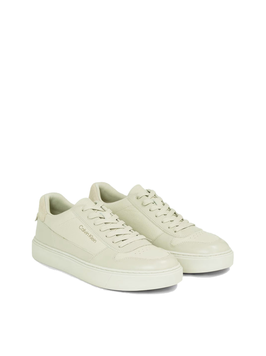 Calvin Klein Leather sneaker in white