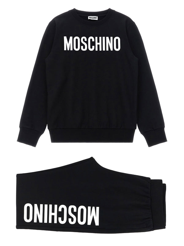 سويت شيرت مطرز Moschino Kid Teen شعار — أسود