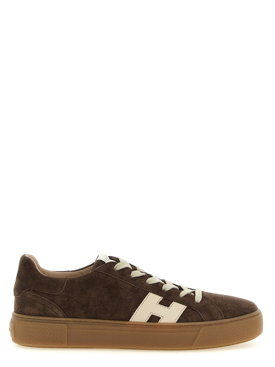 Hogan Crosswind Sneakers — Brown