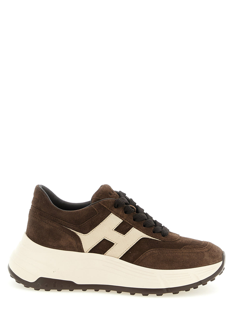 Hogan Hi-Fi Sneaker — Brown
