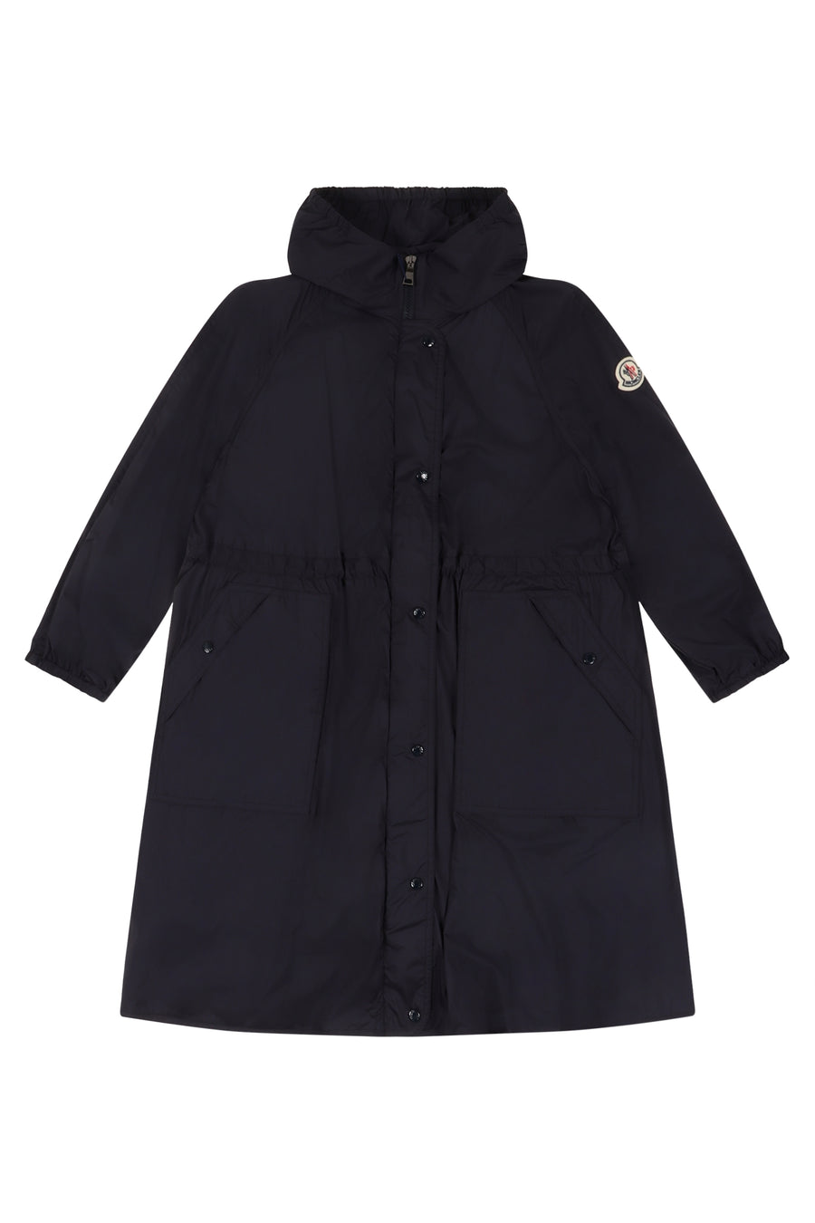 Moncler Lins Hooded Windbreaker Blue Polyamide Jacket