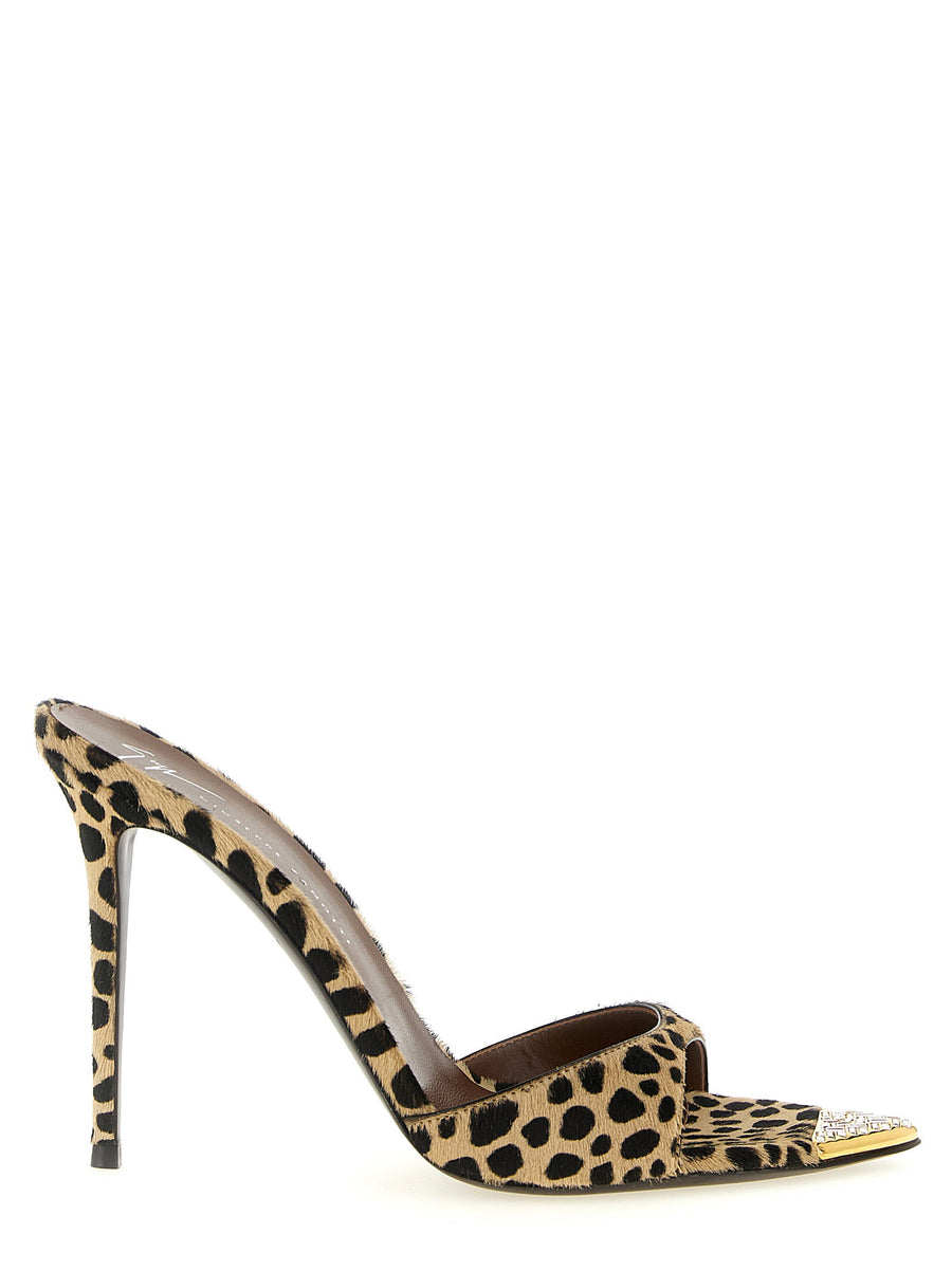 Giuseppe Zanotti Intriigo Savage Mule — Leopard