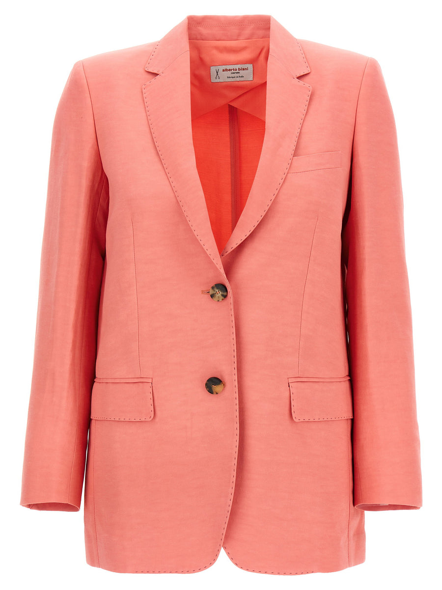 Alberto Biani America Blazer — Coral