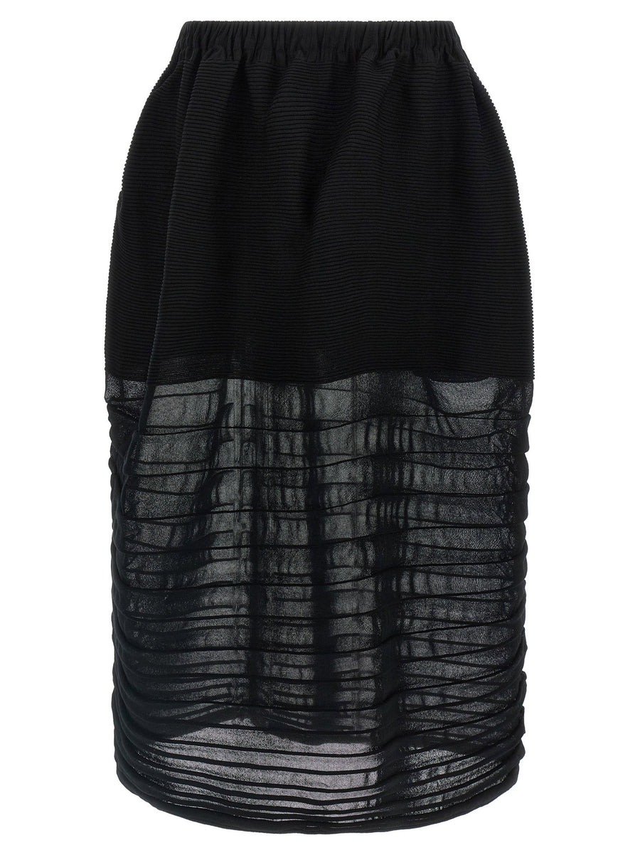 Issey Miyake Moving Skirt — Black