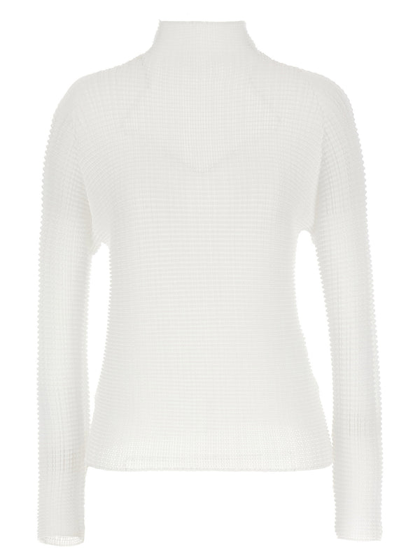 Issey Miyake بلوزة — أبيض