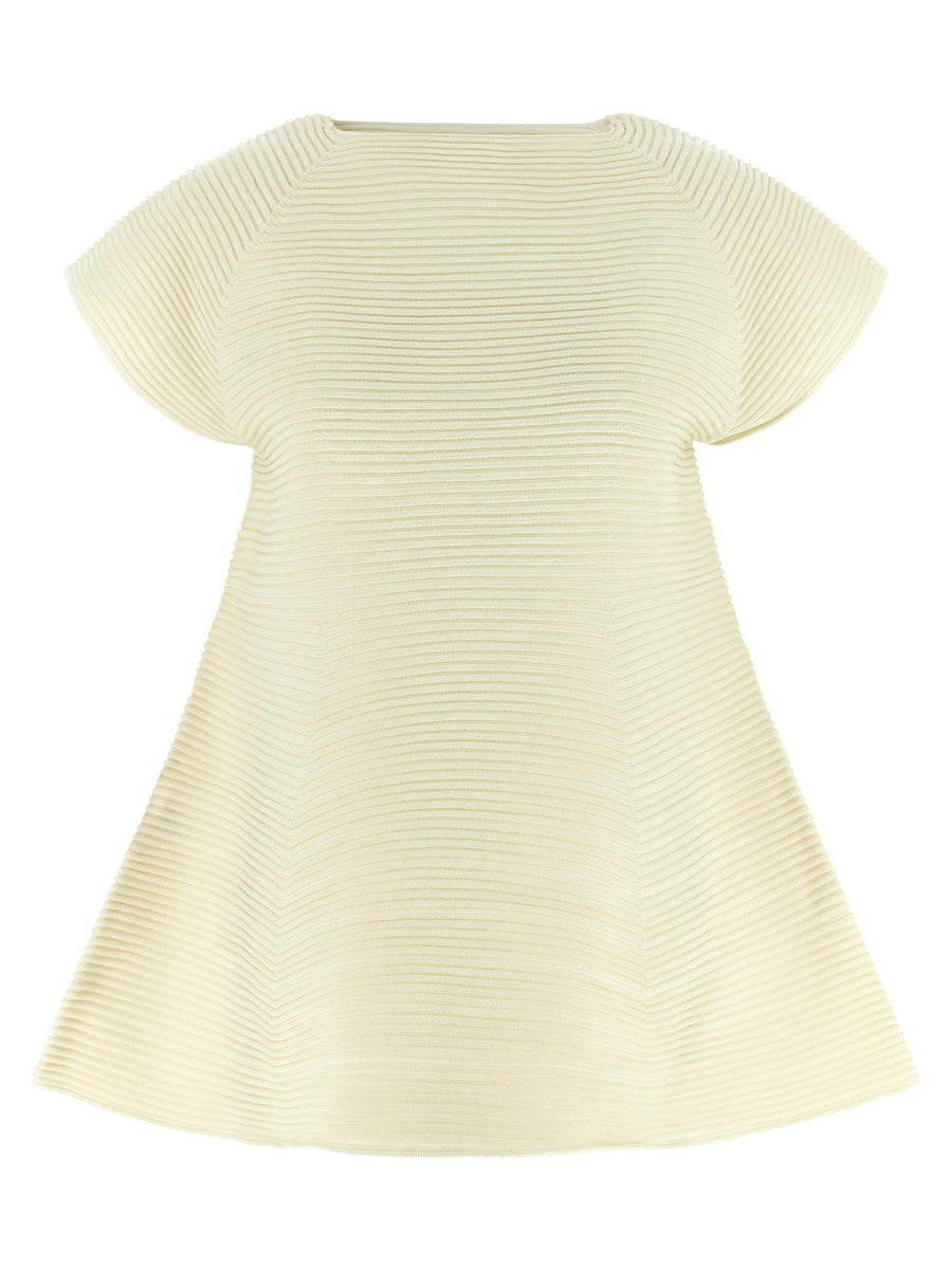 Issey Miyake Corrugated Knit Dress