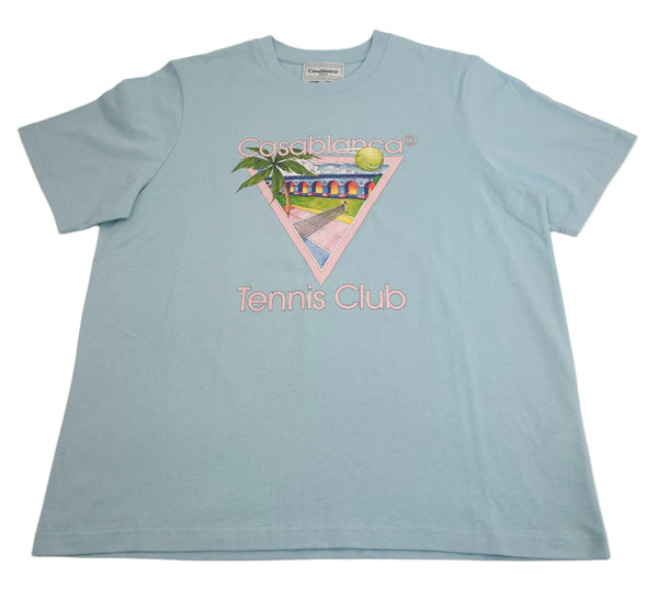 Casablanca 100% organic cotton t-shirt in blue
