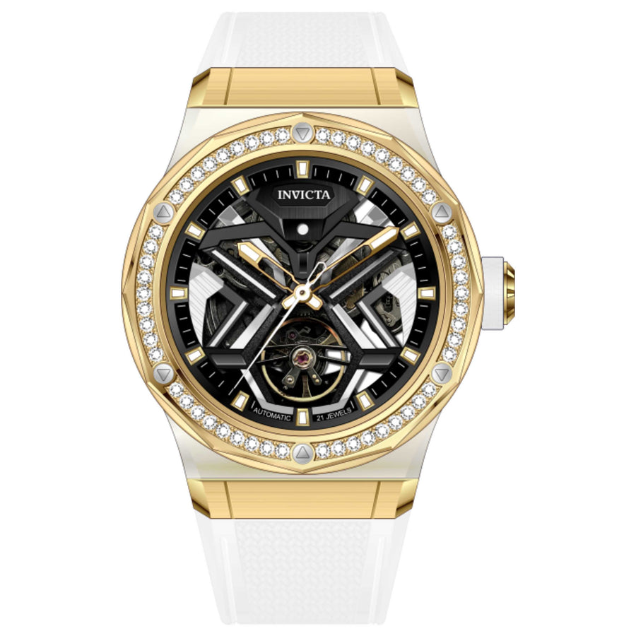 Invicta Mens Objet D Art Diamond 45mm Automatic Watch In-70132 One Color Watches