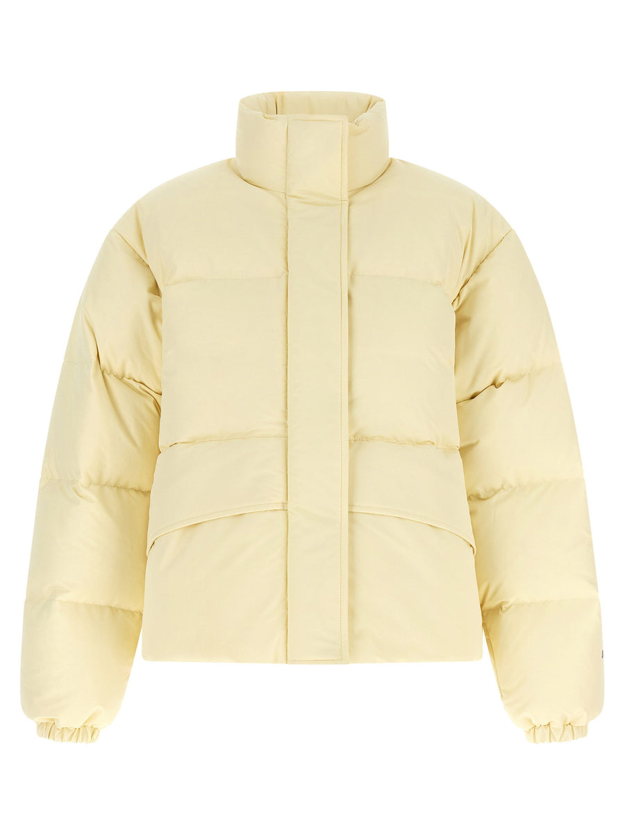 Jil Sander Quilted Water-Repellent Technical Down Jacket — Cream