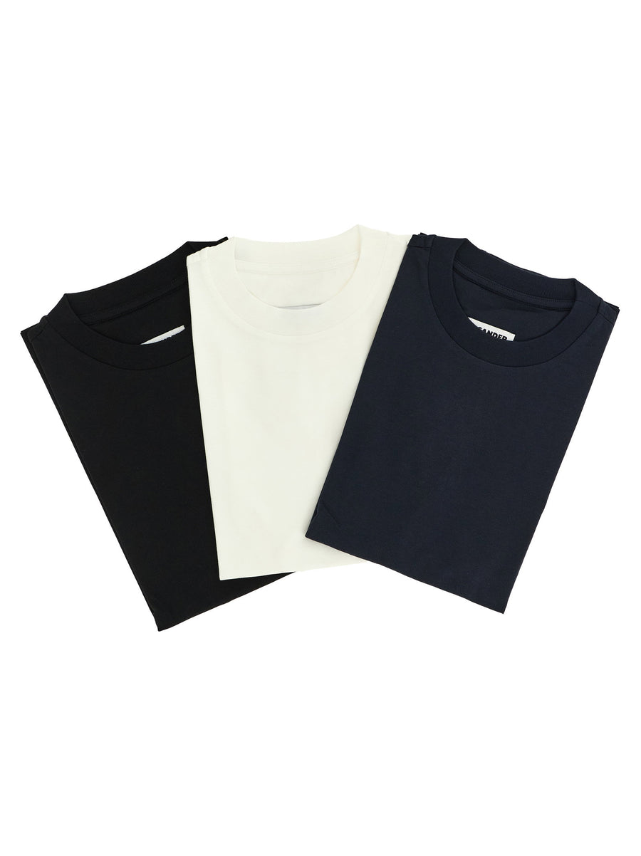 Jil Sander Logo-Embroidered Cotton T-Shirt — Multi