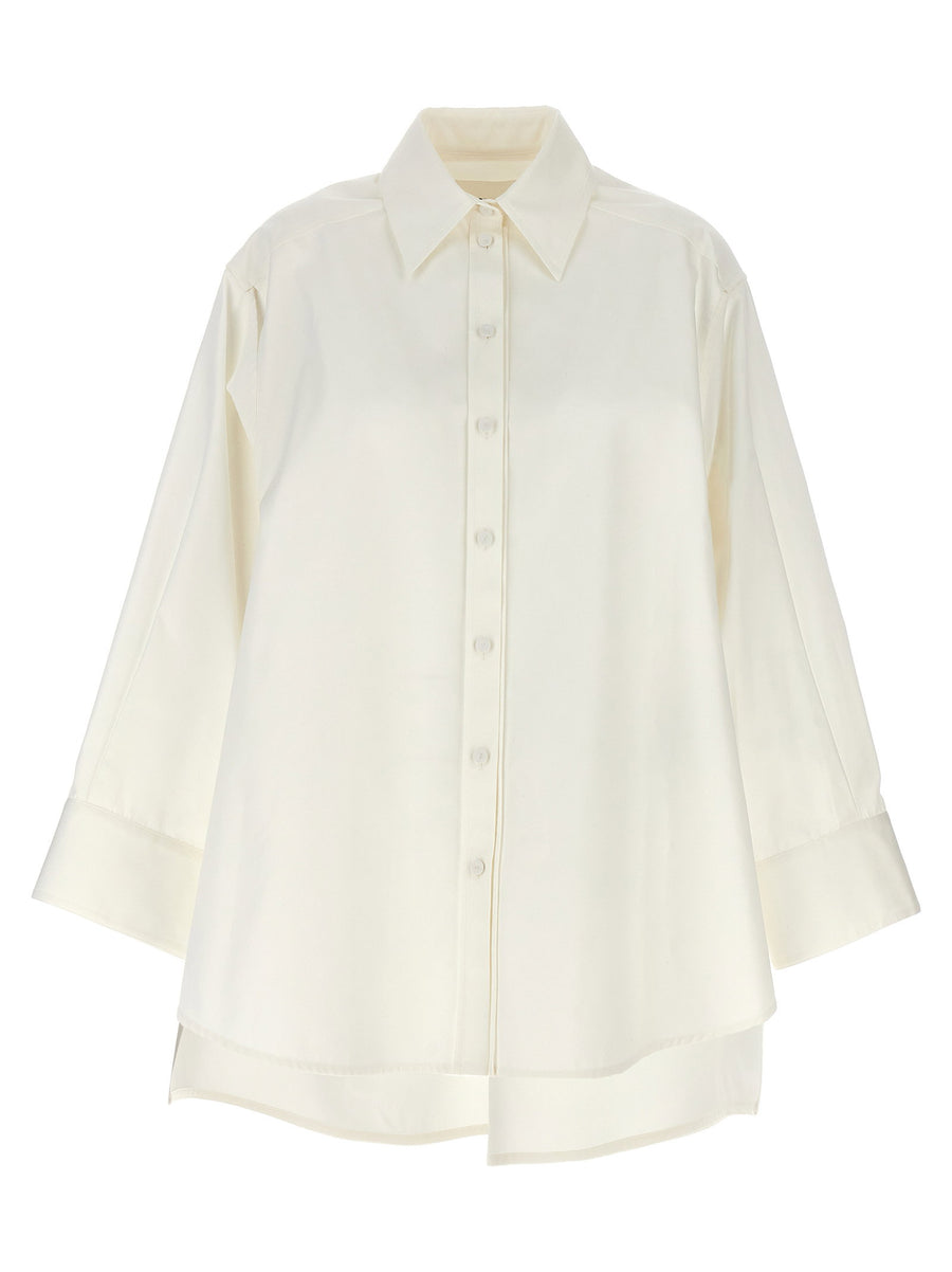 Jil Sander Cut-Out Armhole Shirt — White