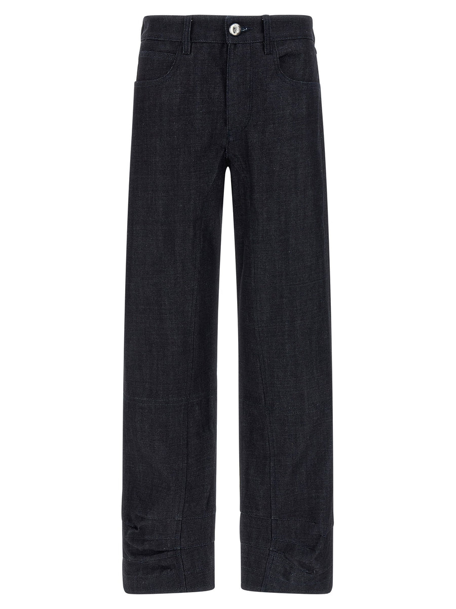 Jil Sander High-Waisted Denim Jeans — Black