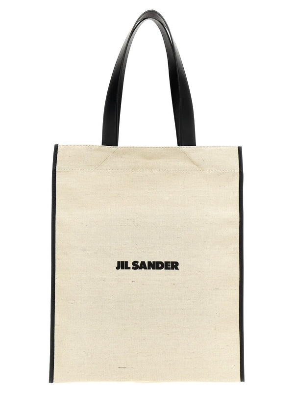 حقيبة تسوق Jil Sander كانفا شعار — كرانברי