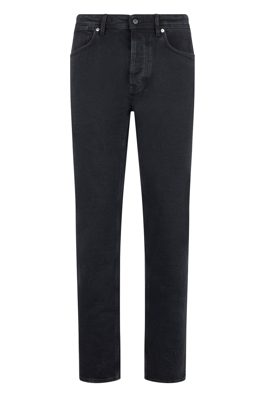 Jeans Slim Fit Black Denim Cotton Slim-fit