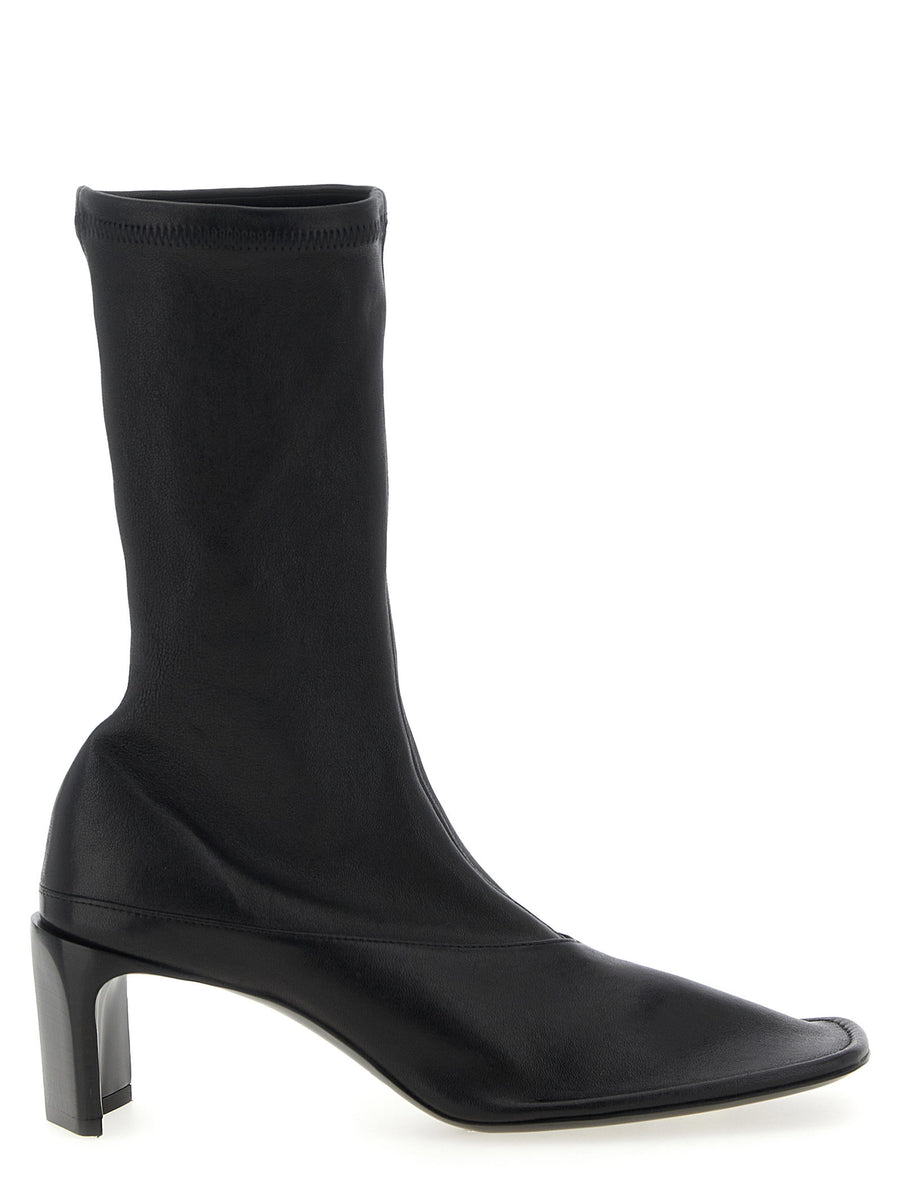 Jil Sander Stretch Nappa Leather Boot — Black